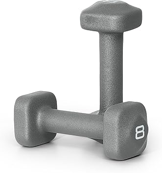 Tone Fitness Neoprene Dumbbell Weight Pairs with Anti-Roll Square Head | Multiple Options