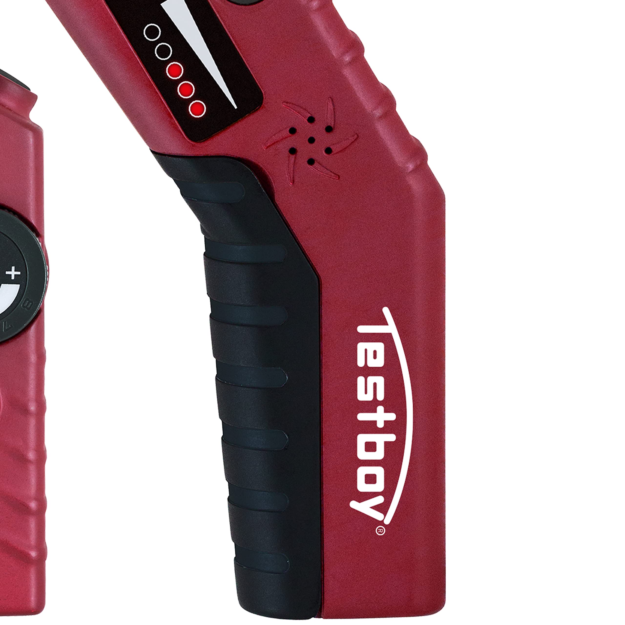 Testboy 27 Analog Leitungssucher-Set, fremdspannungsgeschützt bis 400 V, Kabelfinder (Kabelsuchgerät für nicht spannungsführende Leitungen, mit LED-Anzeige, einstellbarer Sende- & Empfangspegel), Rot