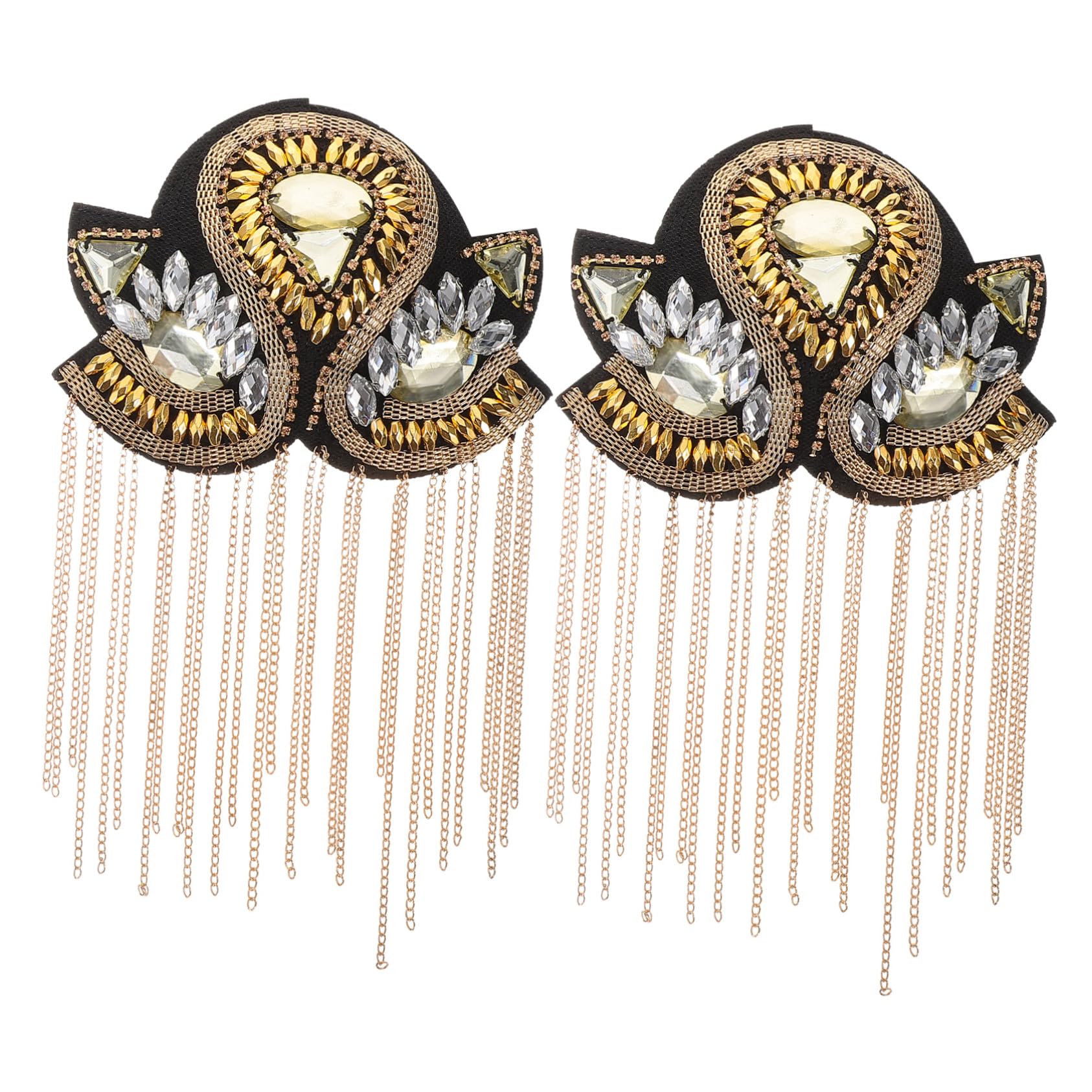 Épaulettes à pompons en métal vintage pour structurer une veste sans couture