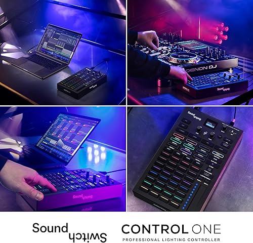 Miniatura 7 de SoundSwitch Control One - Controlador profesional de iluminación DMX para DJ con 3 meses de acceso al software SoundSwitch y soporte para luces DMX