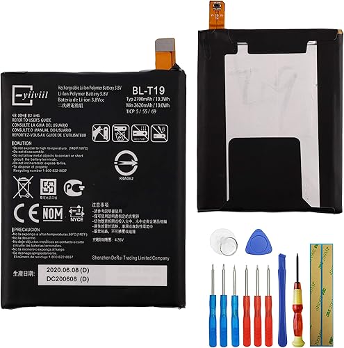 Miniatura 10 de Nueva batería de repuesto BL-T37 compatible con LG V40 ThinQ Stylo 4 Q710 Q710MS Q710CS Q8 2018 EAC63958201 con herramientas