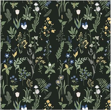 Removable Peel and Stick Wallpaper Boho 44x300cm Floral Bedroom Bathroom Easy Peel Off Stick on Wallpaper Contact Paper Renter Friendly