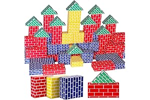 Junkin Premium 48 Large Cardboard Blocks in Red Green Blue Yellow