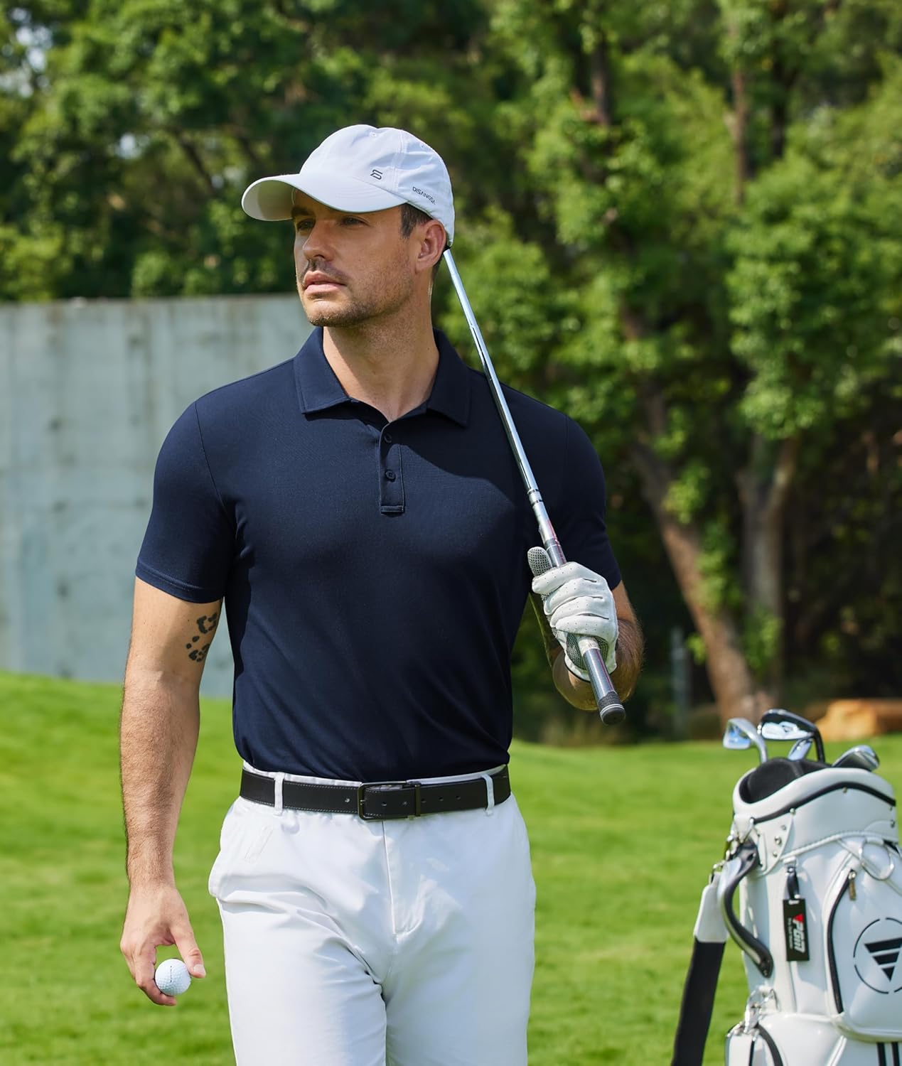 COOFANDY Men's Polo Shirts Short Sleeve Pique Jersey Golf Shirt Casual Summer Collared T-Shirts - Image 2