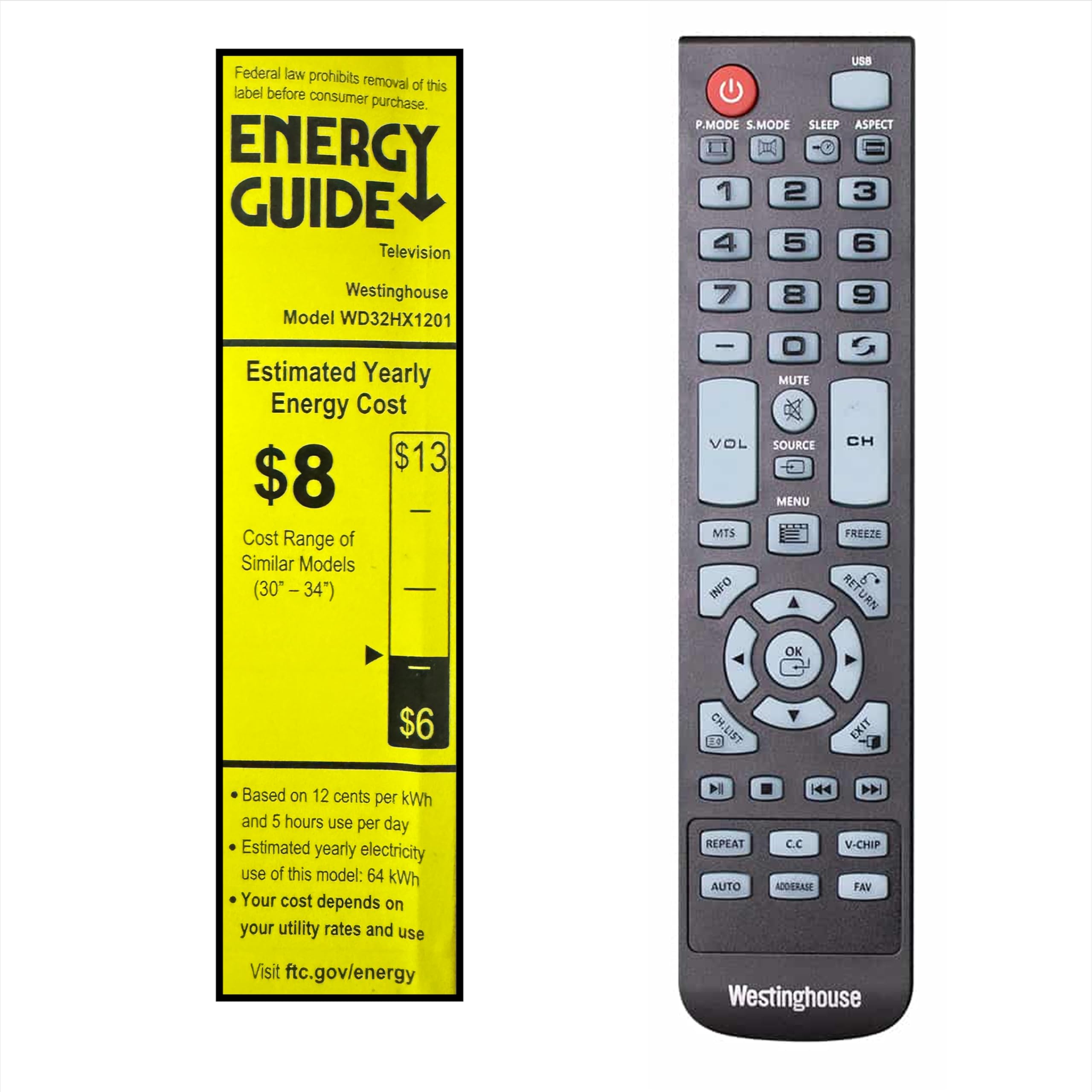 Westinghouse 32 Inch TV, HD LED Small Flat Screen Non-Smart Television, Works with Fire Stick, Roku, Apple TV, TiVo, Xumo, and Streaming Devices