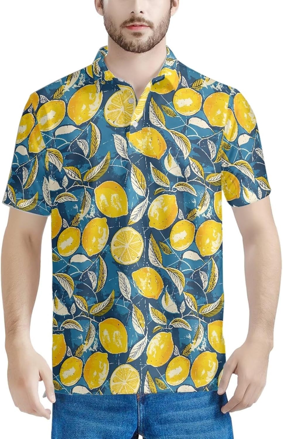 Mens Polo Shirts Short Sleeve Button Golf Polos Casual Collared T Shirts