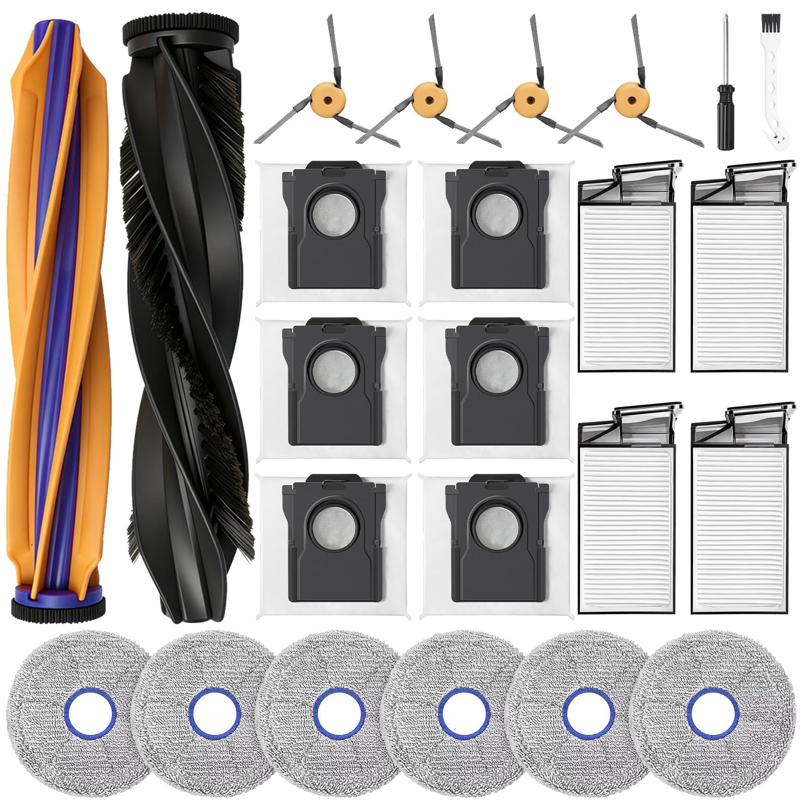 24 Pcs Accessories Kit Compatible with DREAME X60 Max Ultra Complete