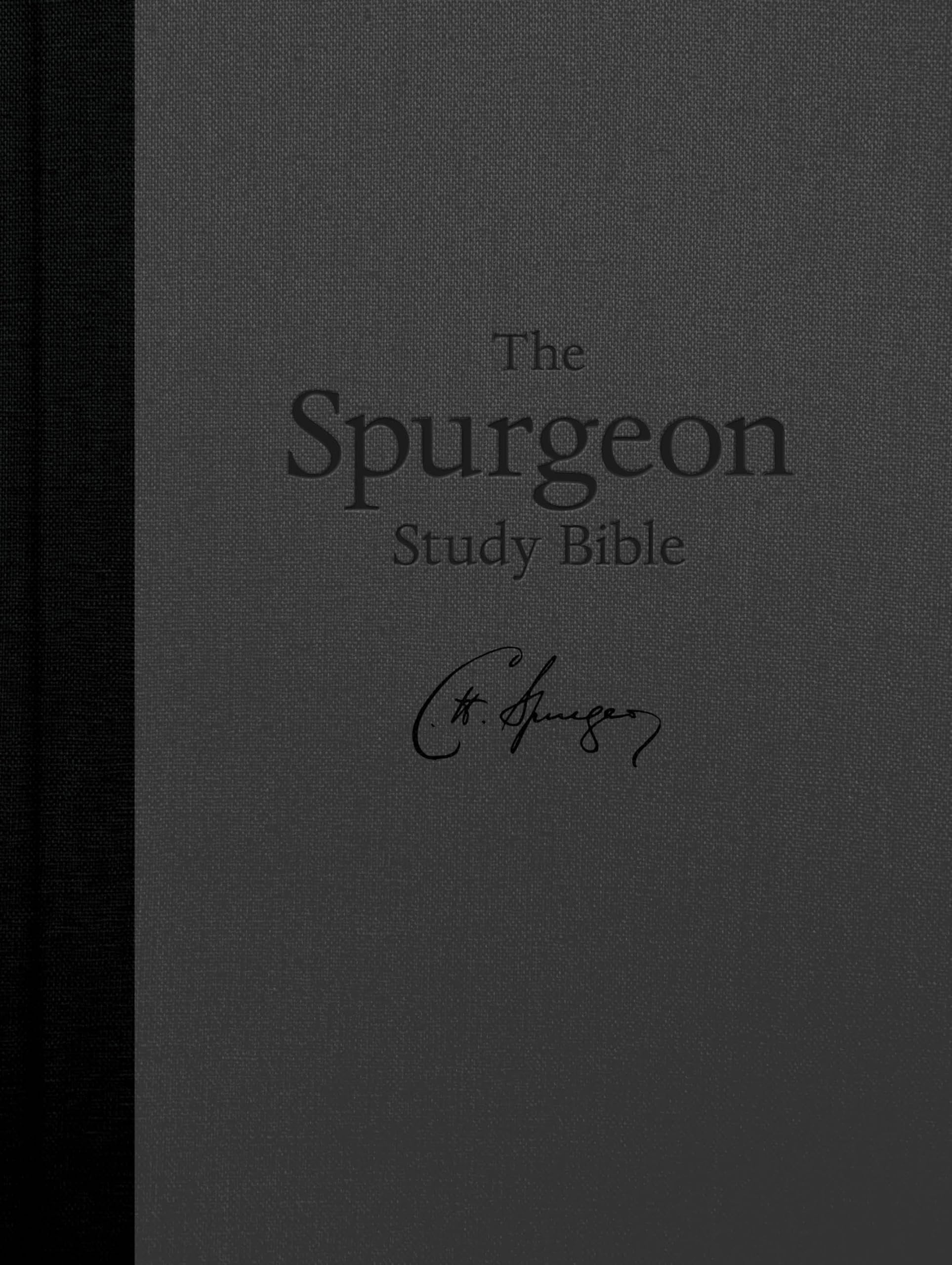 KJV Spurgeon Study Bible, Charcoal Hardcover