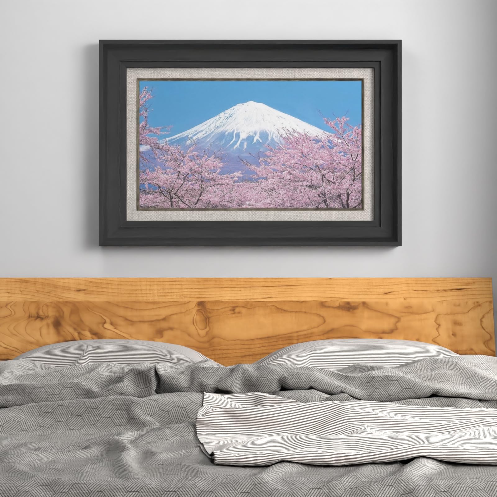 Amazon.co.jp: 富士山 アートパネル 1枚 飾り絵 日本 山 桜 花 風景画
