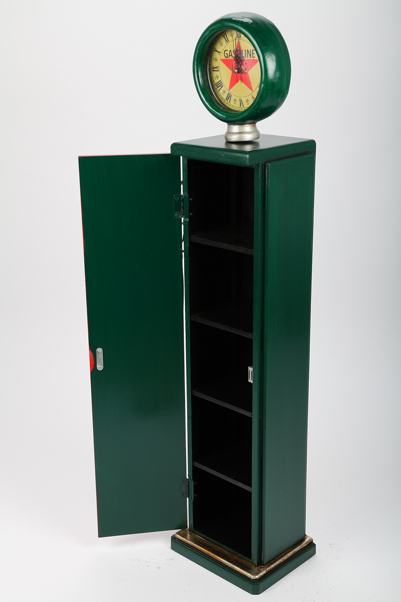 Cd Cabinet Look Retrò "Pompa Benzina" H 105 Cm Guarda Msrp 159, --Punto-Home