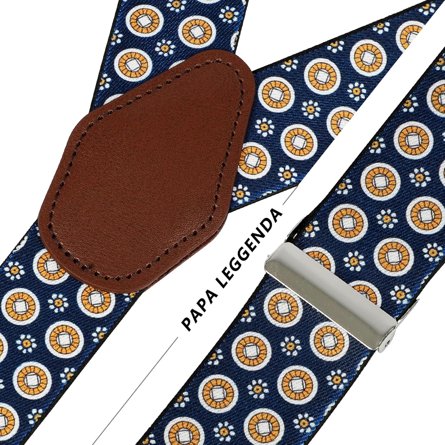 Suspenders for Men with Strong Clips, 1.4 Inches Wide Heavy Duty Men's Suspenders Y-Back for Work Jeans - Image 5