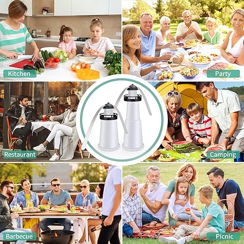 Miniatura 7 de LOTKEY Ventiladores de mosca para mesas, repelente de moscas para exteriores e interiores, mantiene alejadas las moscas, ventilador de mesa con