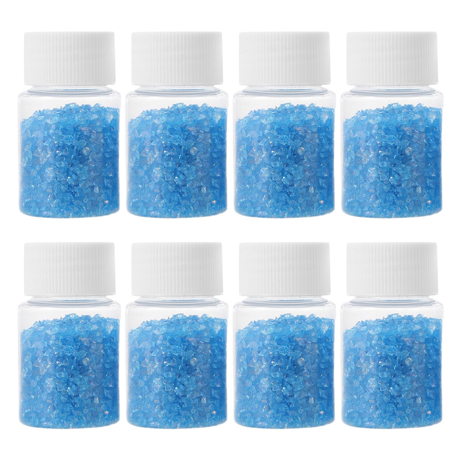Vidrio triturado azul para rellenar jarrones y centros de mesa elegantes