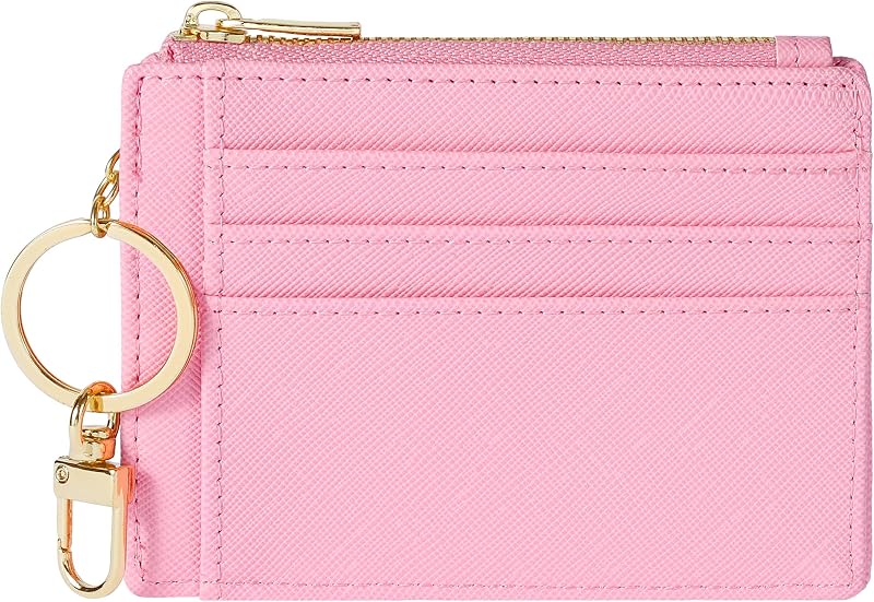 Funda para tarjetas Sodsay Bolsillo frontal delgado para mujer Tarjetero con llavero | Delgado, Tarjetero, Bolsillo frontal, con llavero