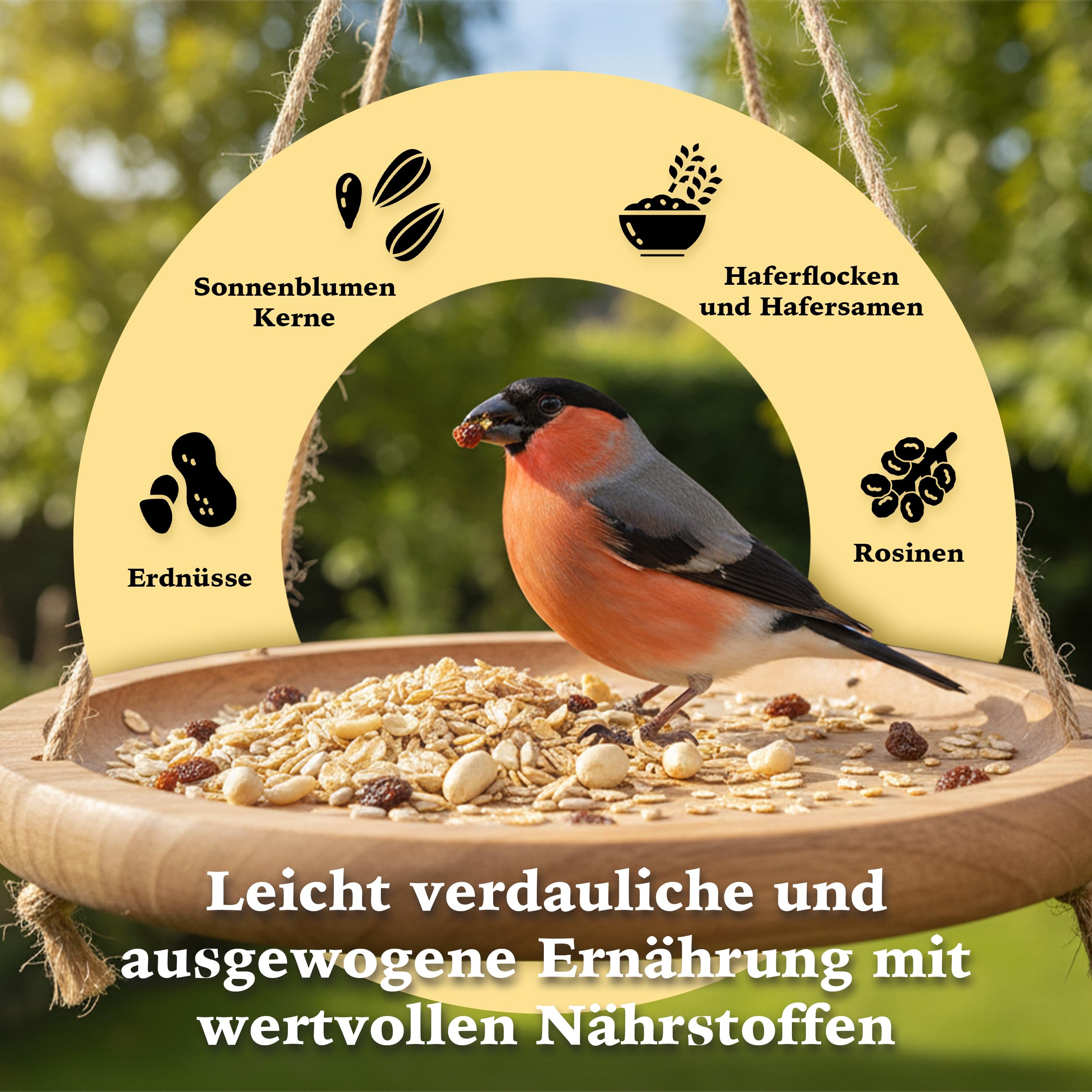 Naturmix 10 kg de comida para aves silvestres sin cáscara, para todo el año, sin cáscara, para todas las aves