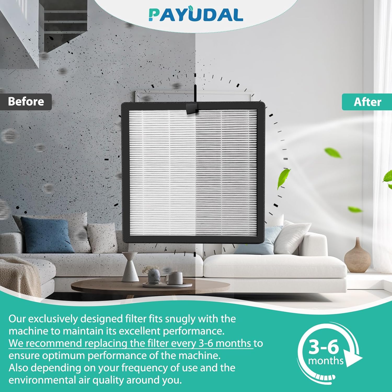 AMEIFU G3 Sferf-30(FXAP2W) エアクリーナーPuri-Fier用G3 A3交換用フィルター4個パックVEWI