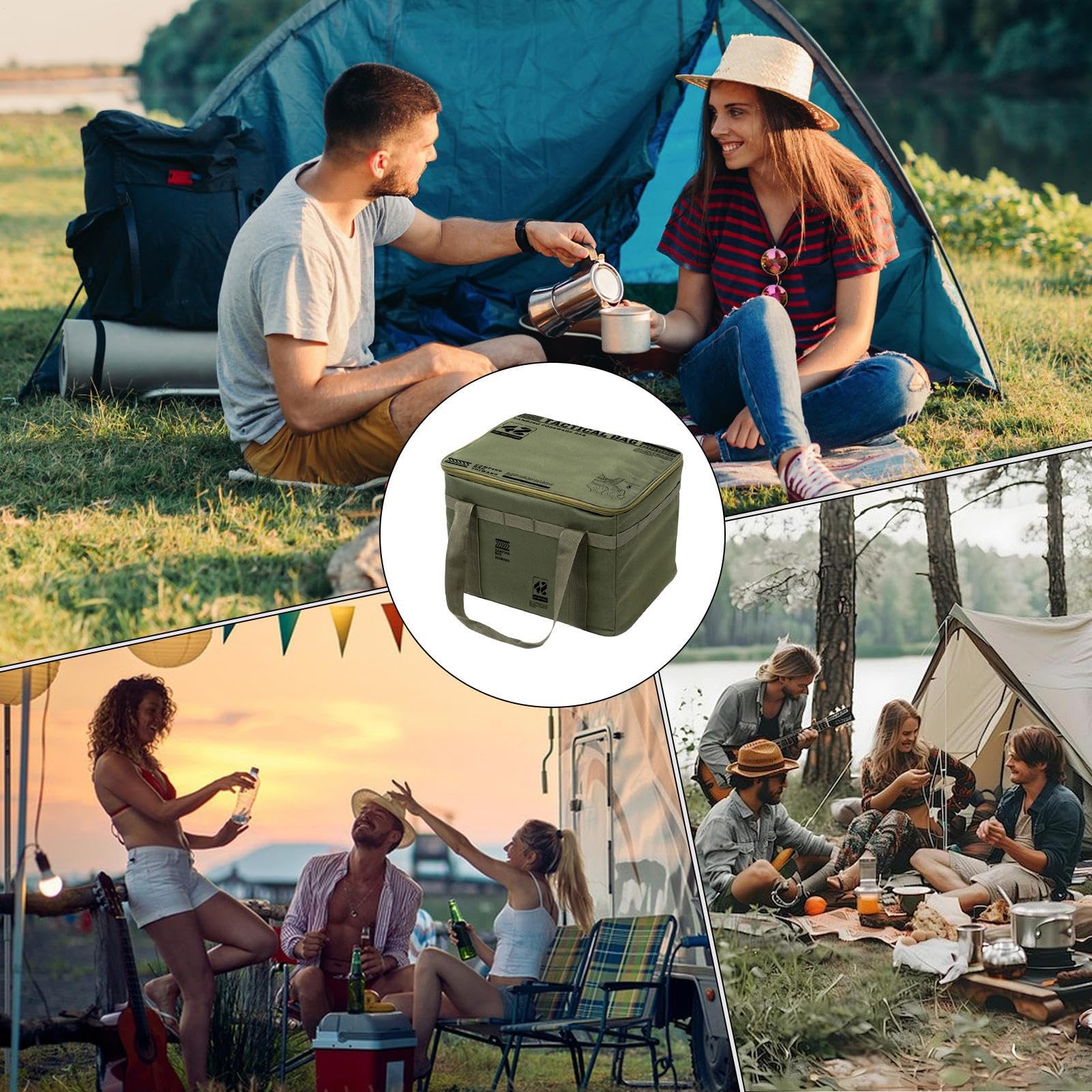 Borse Portaoggetti da Campeggio Contenitore Resistente Con Maniglie Per | Organizer Attrezzatura Camping Per Ogni Esigenza Di Trasloco Viaggio Palestra Spesa E Cucina