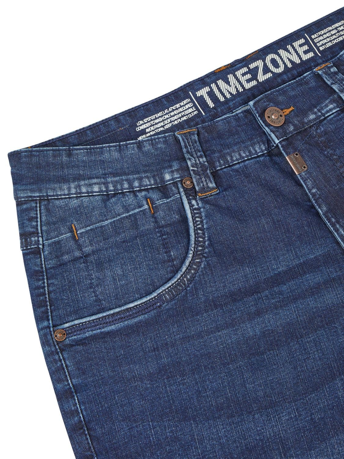 Timezone Dżinsy męskie krótkie spodenki slim fit StevieTZ krótkie spodenki bermudy szorty lato denim jednokolorowe niebieskie 30 31 32 33 34 36 38 40