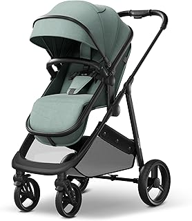 Mompush Wiz 2-in-1 Convertible Baby Stroller with Bassinet Mode - Foldable Infant Stroller to Explore More as a Family - Toddler Stroller with Reversible Stroller Seat