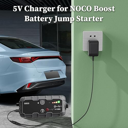 Miniatura 2 de Cargador de 5V para NOCO GB70 GB40 GB30 GB20 Cable de alimentación de arranque de batería para NOCO Boost Sport Jump Starter Adaptador de CA Fuente