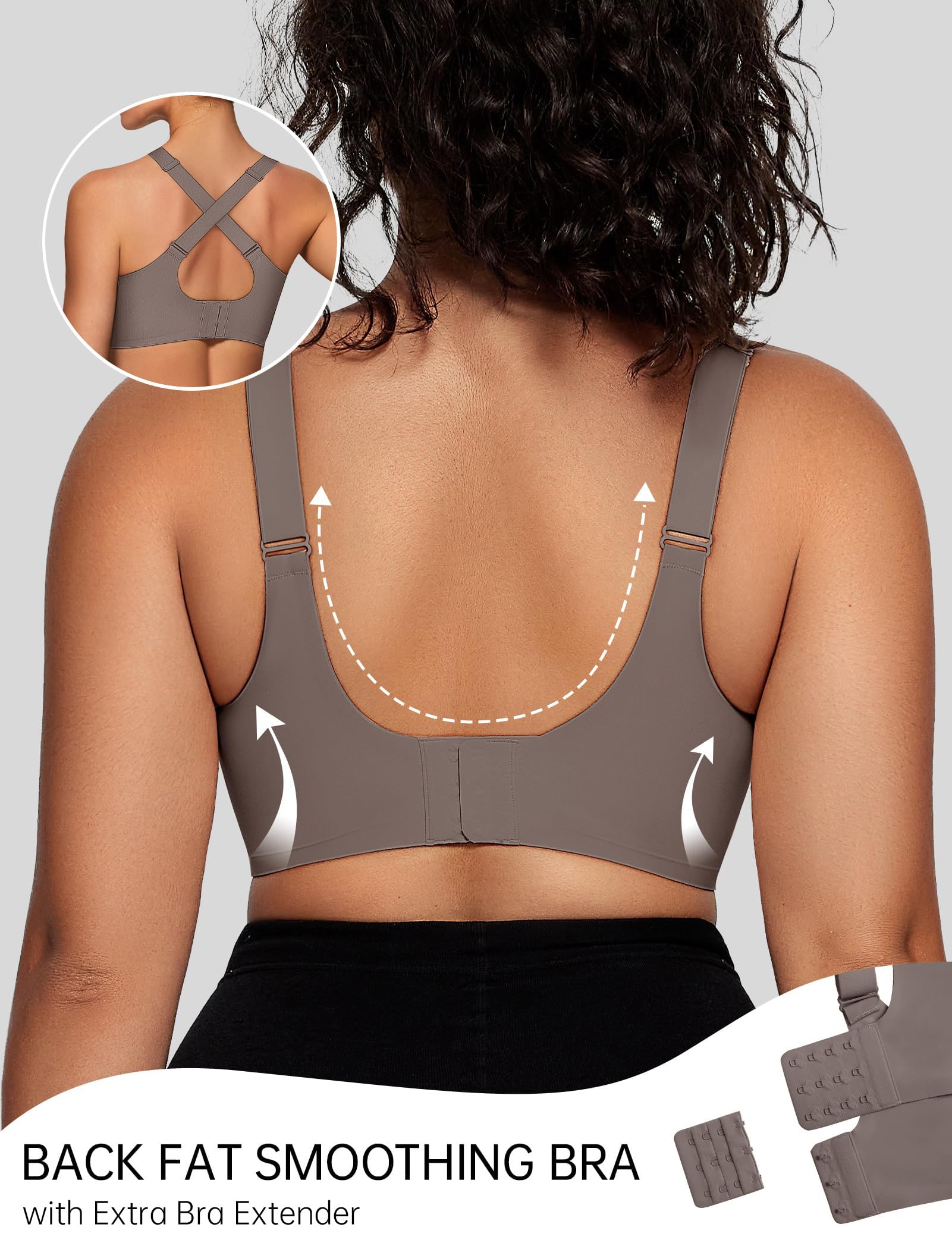 OEAK Brasier sin aros para mujer, de malla, cómodo, sin aros, realce para uso diario
