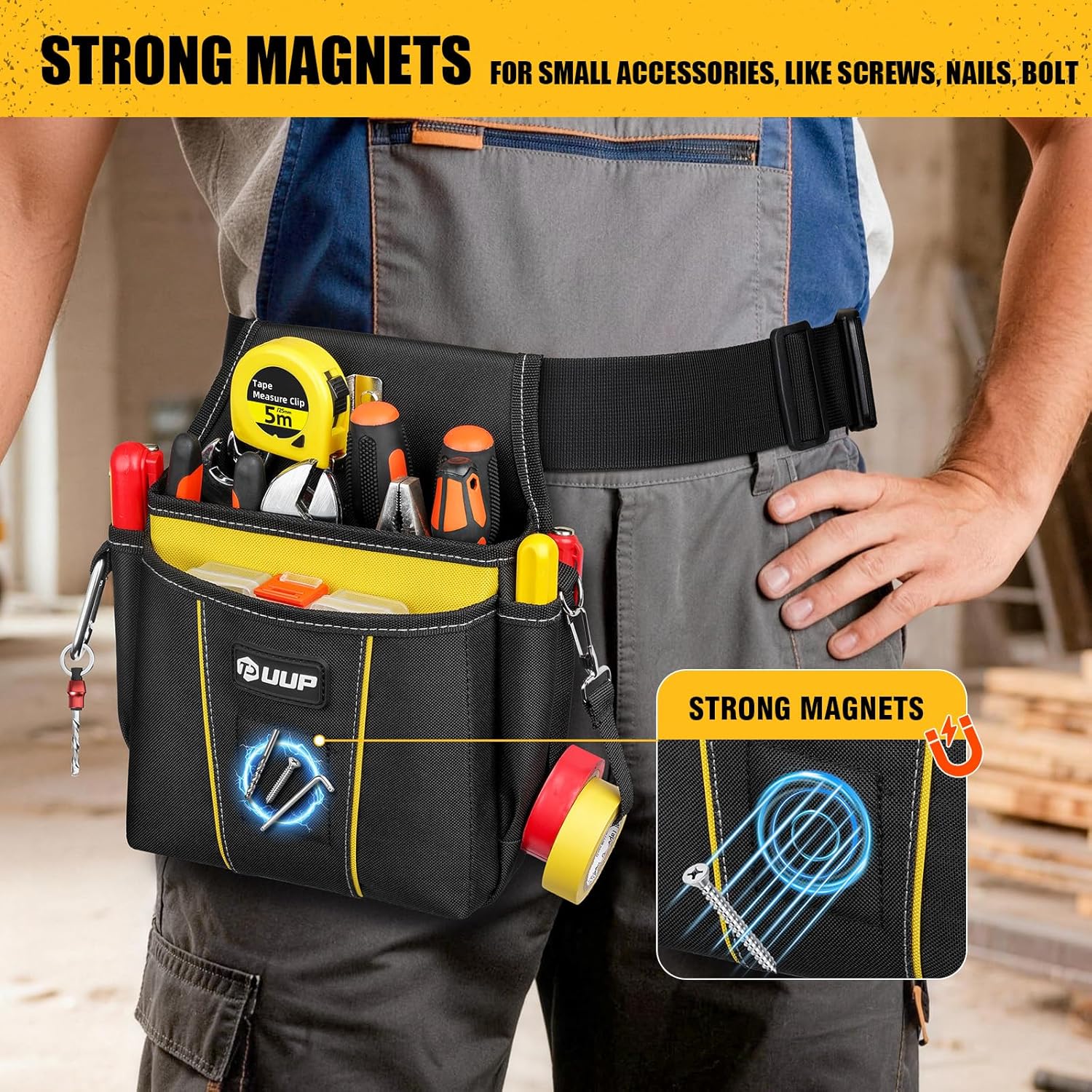 Woodworking Apron Bundle with Magnetic Tool Belt