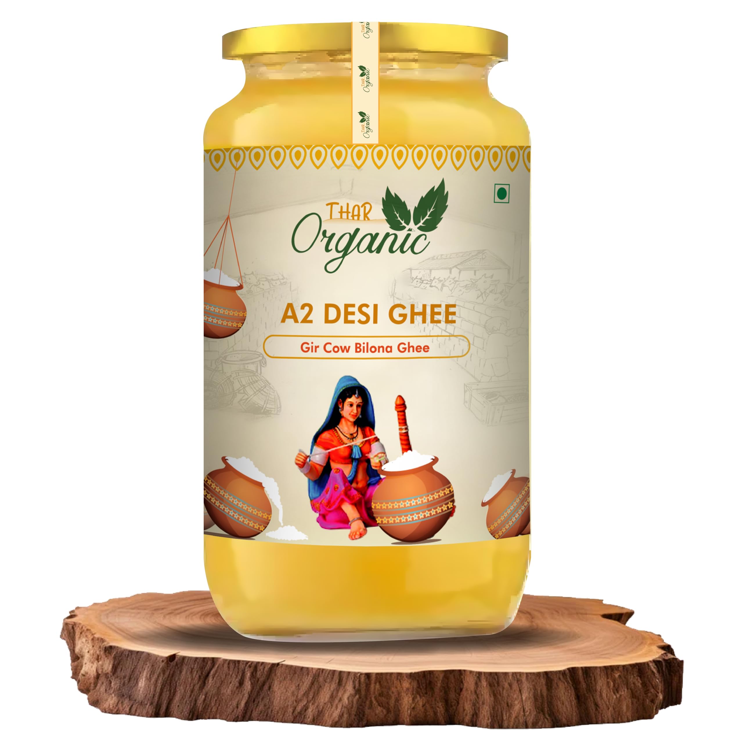 See full amazon price history chart for THARORGANIC A2 Desi Gir Cow Ghee | Pure Desi Ghee | Vedic Bilona Method | Natural Quality Ghee from Gir Cows Milk | 500 ml Glass Bottle with Spoon THARORGANIC A2 Desi Gir Cow Ghee | Pure Desi Ghee | Vedic Bilona Method | Natural Quality Ghee from Gir Cows Milk | 500 ml Glass Bottle with Spoon (B0CYLFYMJK) Amazon Price History, Amazon Price Tracker