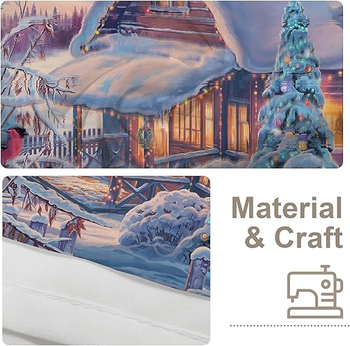 Miniatura 10 de BaoNews Tapiz de escena de Cristo de Navidad, estrella de Navidad y manteles grandes de poliéster para colgar en la pared, tapiz para dormitorio,