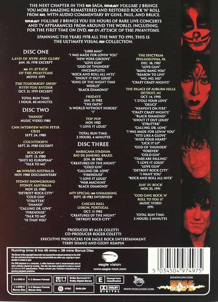 その他 Kissology 2: 1978-1991 [DVD] Kissology Volume Two: 1978–1991 - Wikipedia