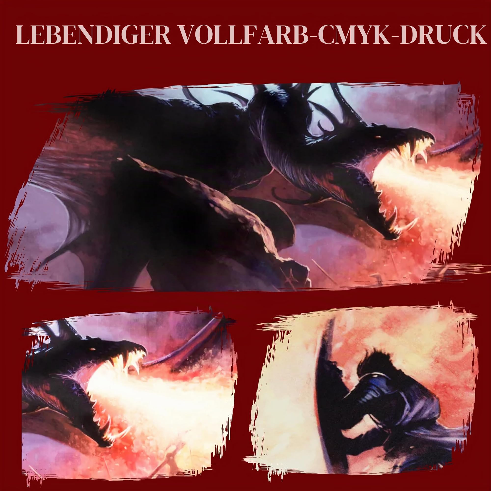 DND DM Screen 5e – D&D Spielleiterschirm zum Verbergen deiner Würfel, Karten und Bücher - Vollfarbiger Druck mit anpassbaren Einsätzen - Dungeons and Dragons – DND Zubehör Geschenk Für Pen and Paper