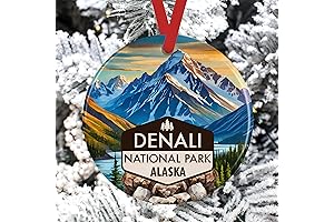 Alaska Ornament: Capture the Majesty of Denali's Mountains