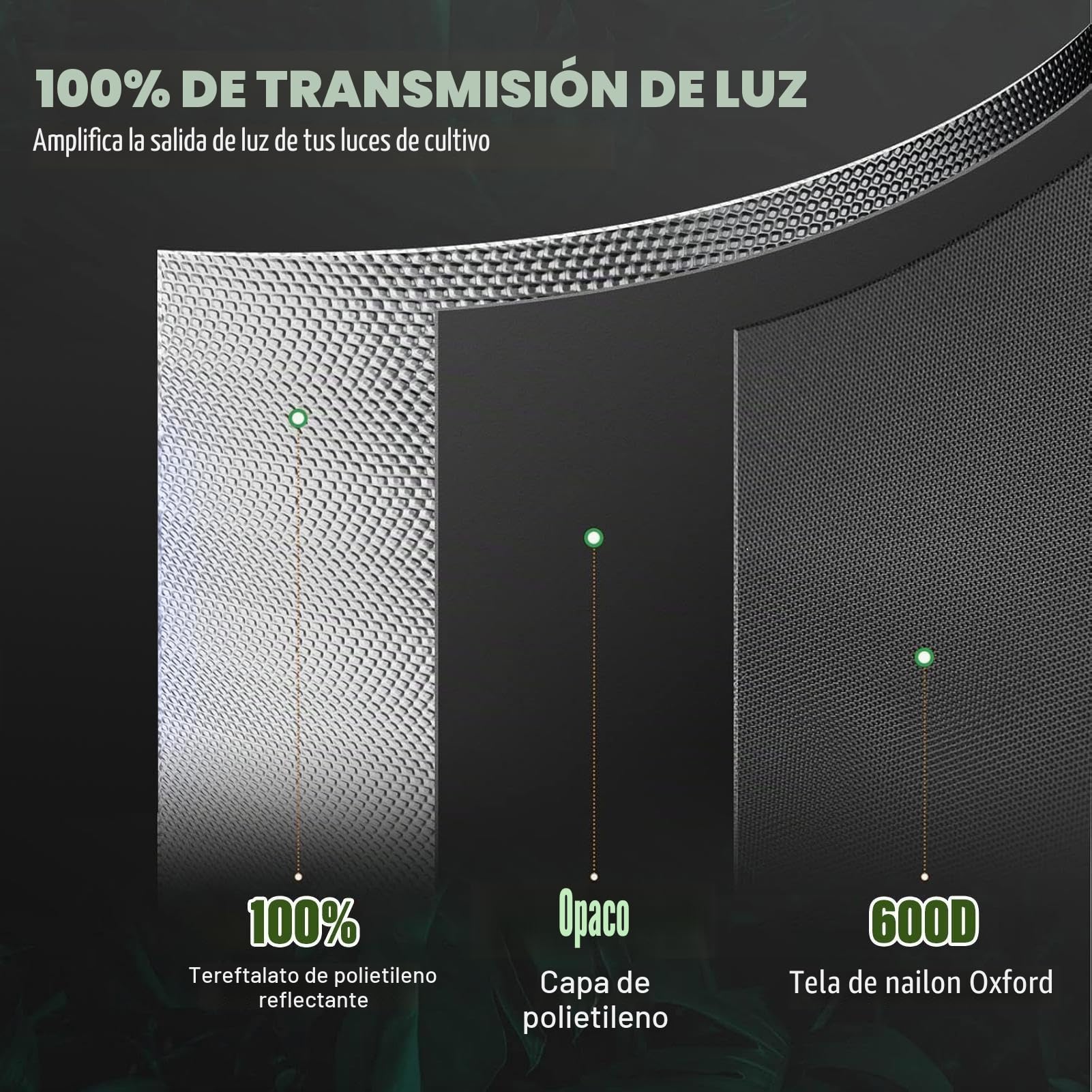 Conjunto De Cultivo Completo, Sistemas De Cultivo Hidropónico, Con Lámpara De Cultivo De Espectro Completo LED, 60x60x140 Cm, Con Ventilador, Filtro De Carbono Activado Por Aire De Escape