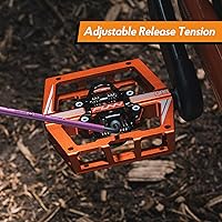 Vista 7 de Funn Mamba MTB - Pedales sin clip para bicicleta de montaña con clip de una sola cara, compatibles con tacos SPD, pedales de bicicleta de eje CrMo