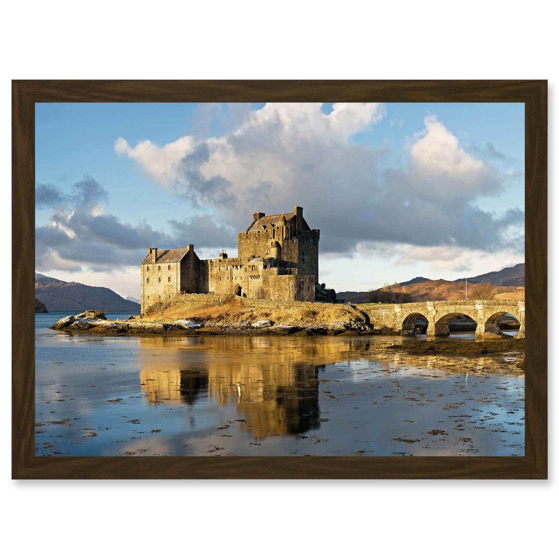 Artery8 Iliff Eilean Donan Castle Kyle Lochalsh Scotland Photo Artwork Framed Wall Art Print A4