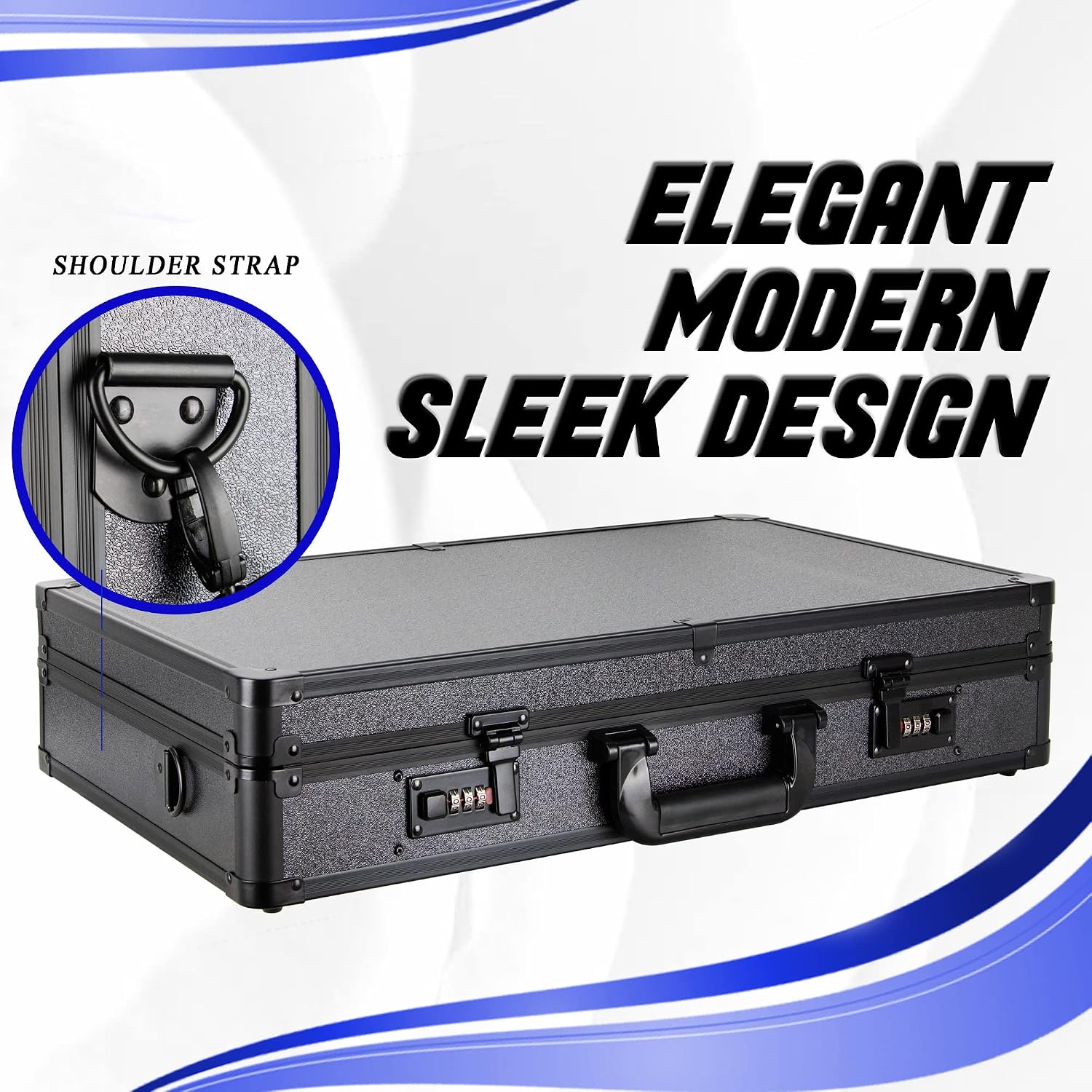 Professional New Barber Case for Barber Hair Stylist Clippers Trimmers Scissors Blades Guards Shears Portable Organizer Barber Case by VER Beauty