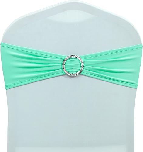 MDS - Paquete de 25 bandas elásticas de elastano para silla, con lazo, banda elástica de alta calidad con hebilla deslizante, lazos elásticos para