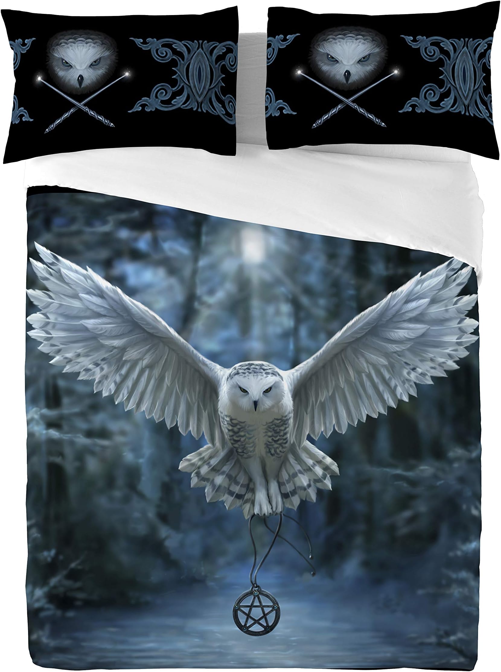 Awaken Your Magic Duvet & Pillows Case Covers Set for Double Bed Artwork by Anne Stokes