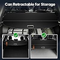 Vista 482 de Powerty Cubierta de Carga para Accesorios Kia Sportage 2023-2025 2026, Textura de Lona Cubierta Retráctil para Maletero Trasero de Carga de Equipaje