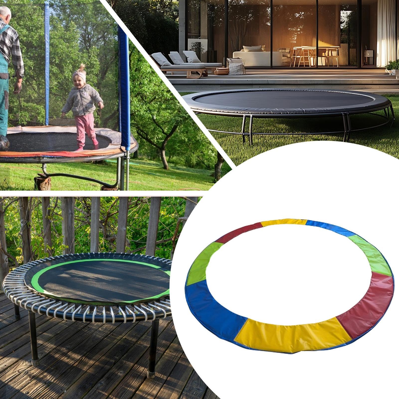 Korek sprężynowy trampoliny, zaślepka zabezpieczająca trampolinę | Wodoodporna ochrona przed kurzem do ogrodu na zewnątrz przedłuża żywotność