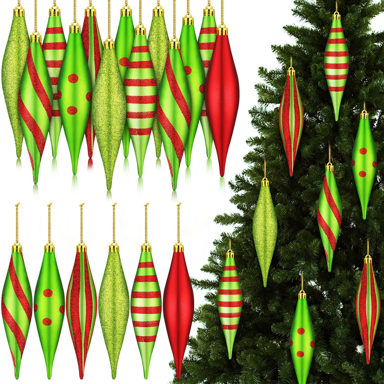 Décorations de Noël rouges et vertes pour illuminer vos fêtes