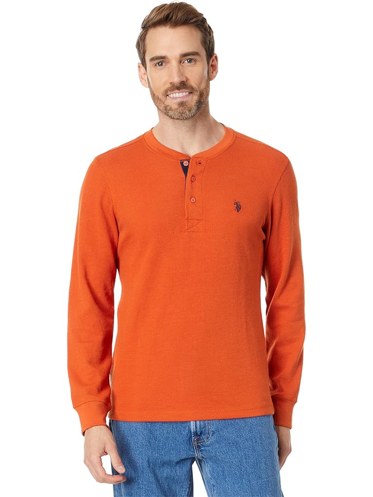 U.S. POLO ASSN. Long Sleeve Small Pony Thermal Henley