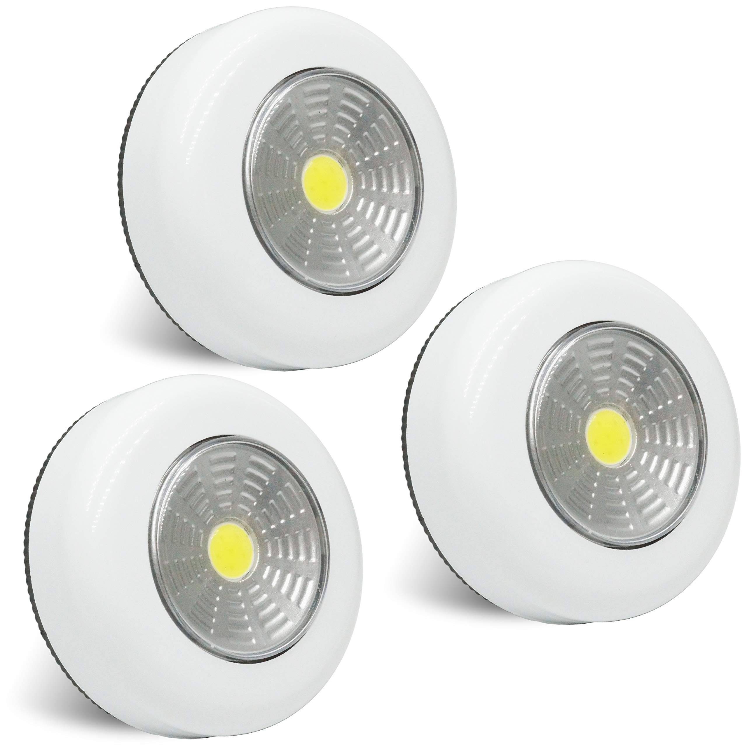 Amazon | 【3個セット】 COB プッシュライト 高輝度 両面テープ