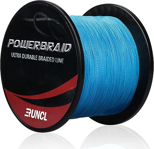 Miniatura 6 de RUNCL PowerBraid Línea de Pesca 4/8/9 Hebras, Línea de Pesca Trenzada 300/500/1000 Yardas - Tecnología de Tejido Sin Costuras, Tecnología de Verde