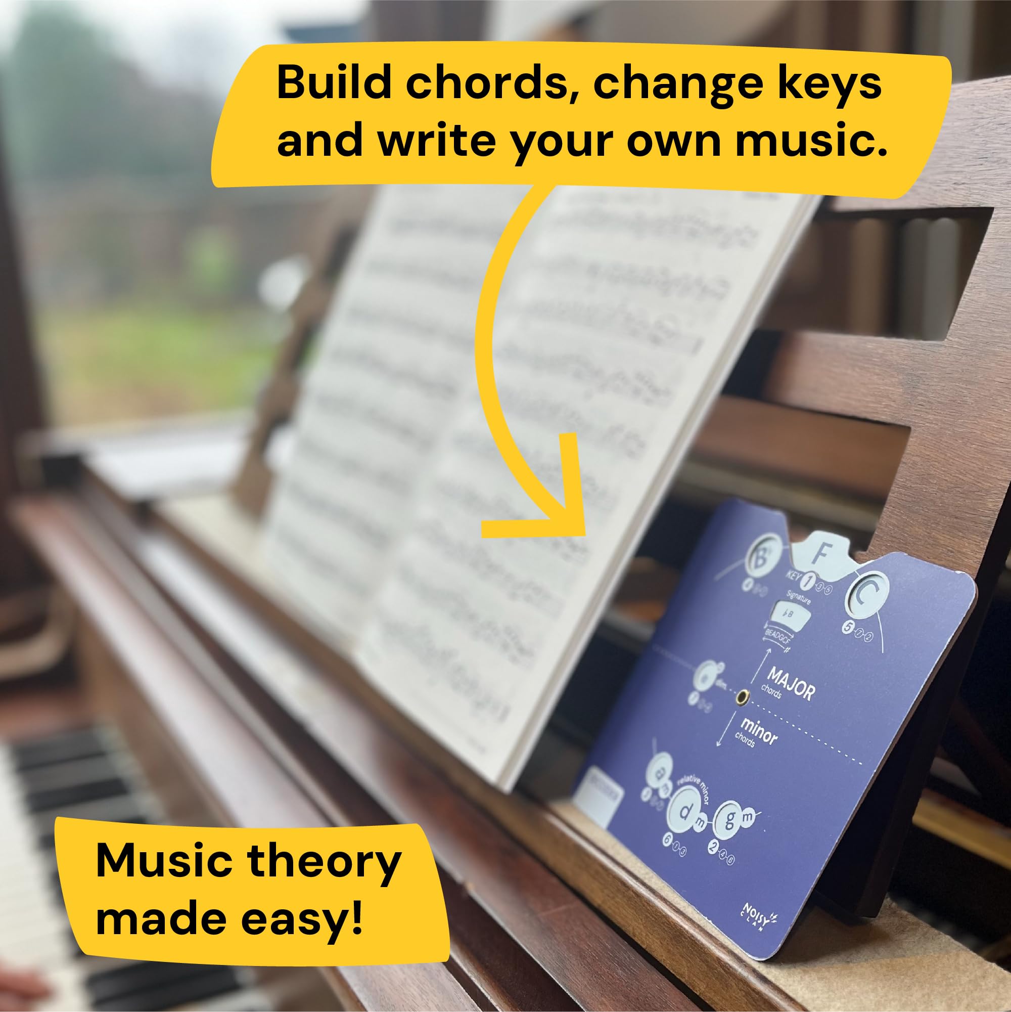 Card Circle of Fifths Melody Tool for Musicians, Blueprint - Image 3
