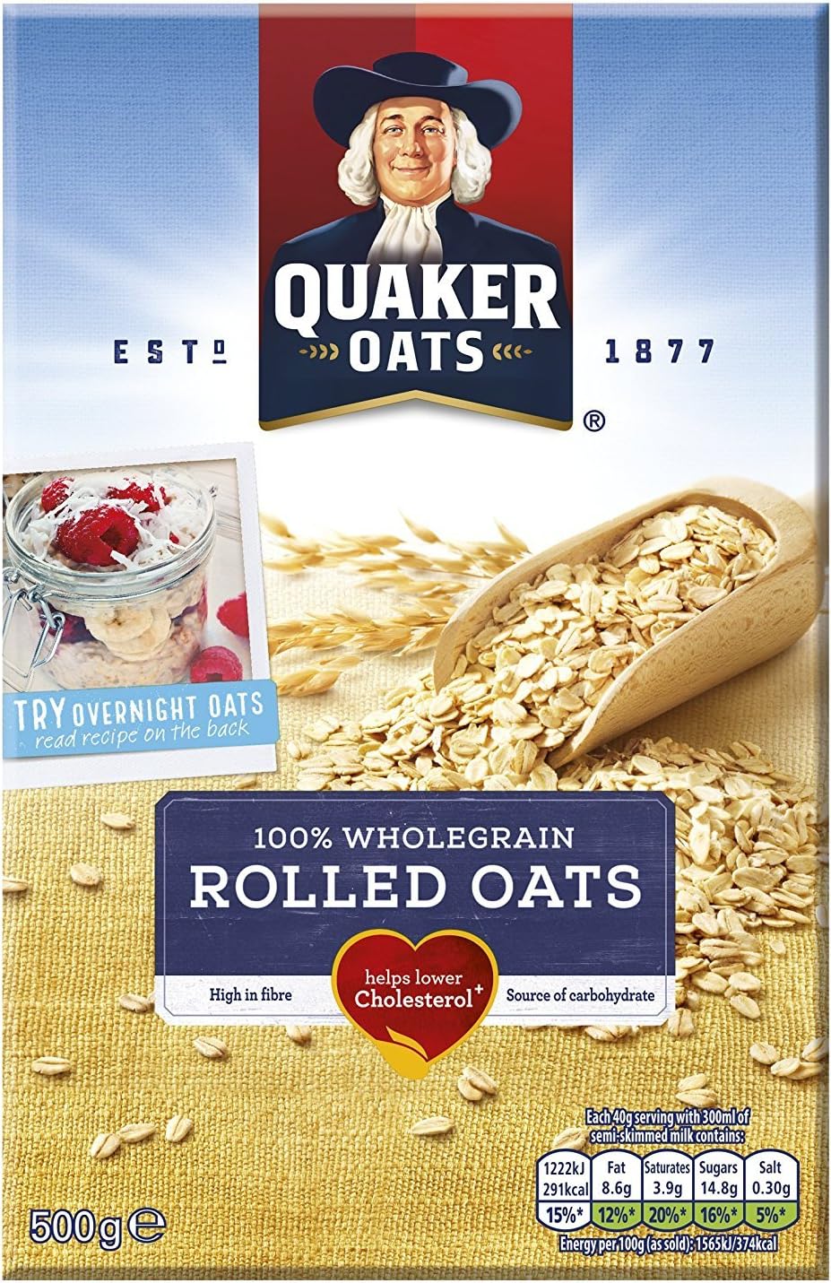 Quaker Porridge Oats, 500g