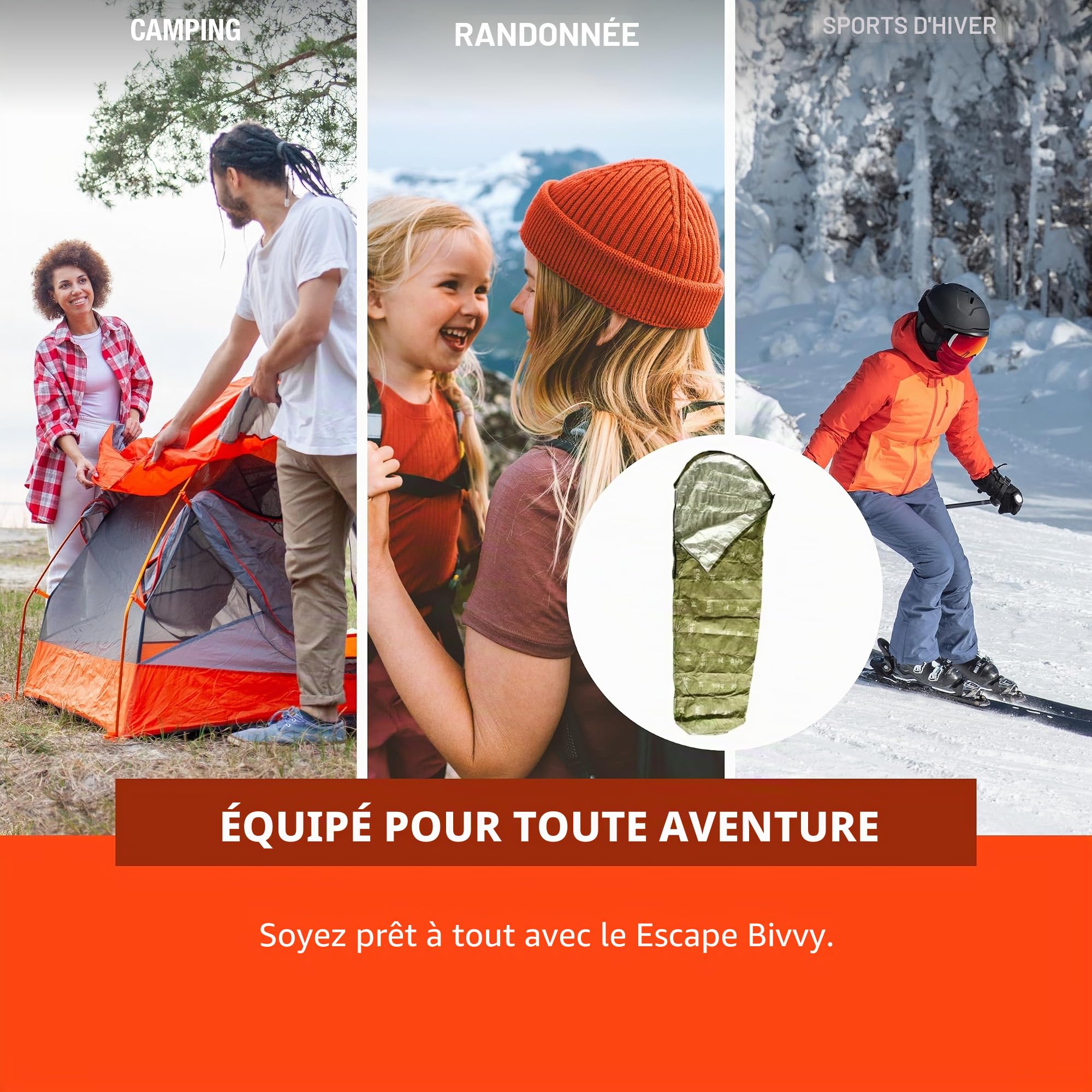 Sol Escape Bivouac avec Capuche Vert