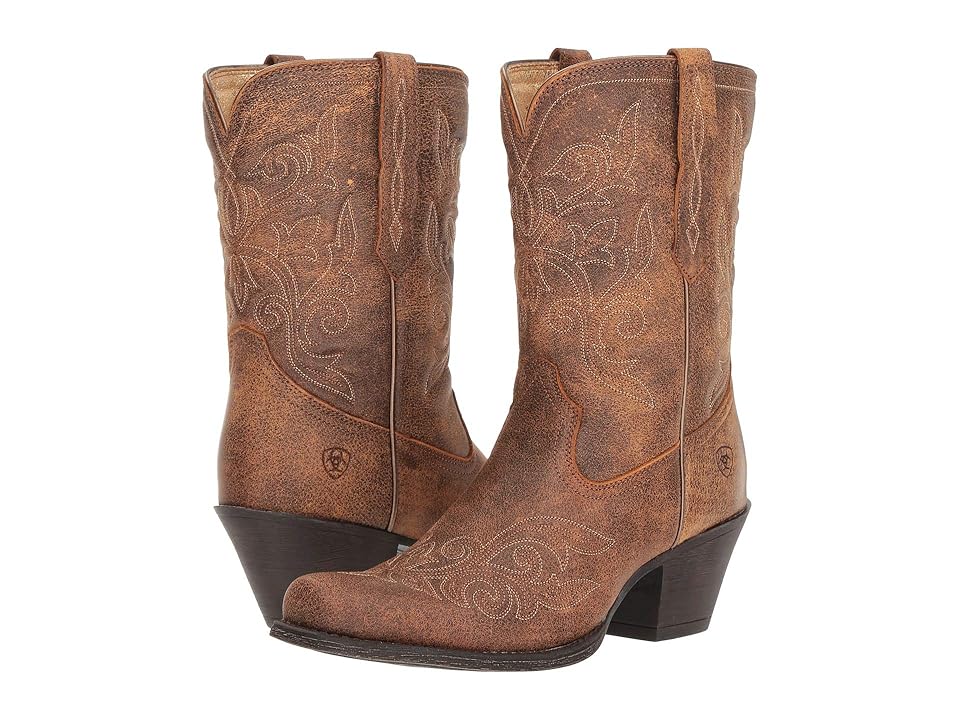 

Ariat Round Up Rylan (Vintage Bomber) Cowboy Boots, Brown