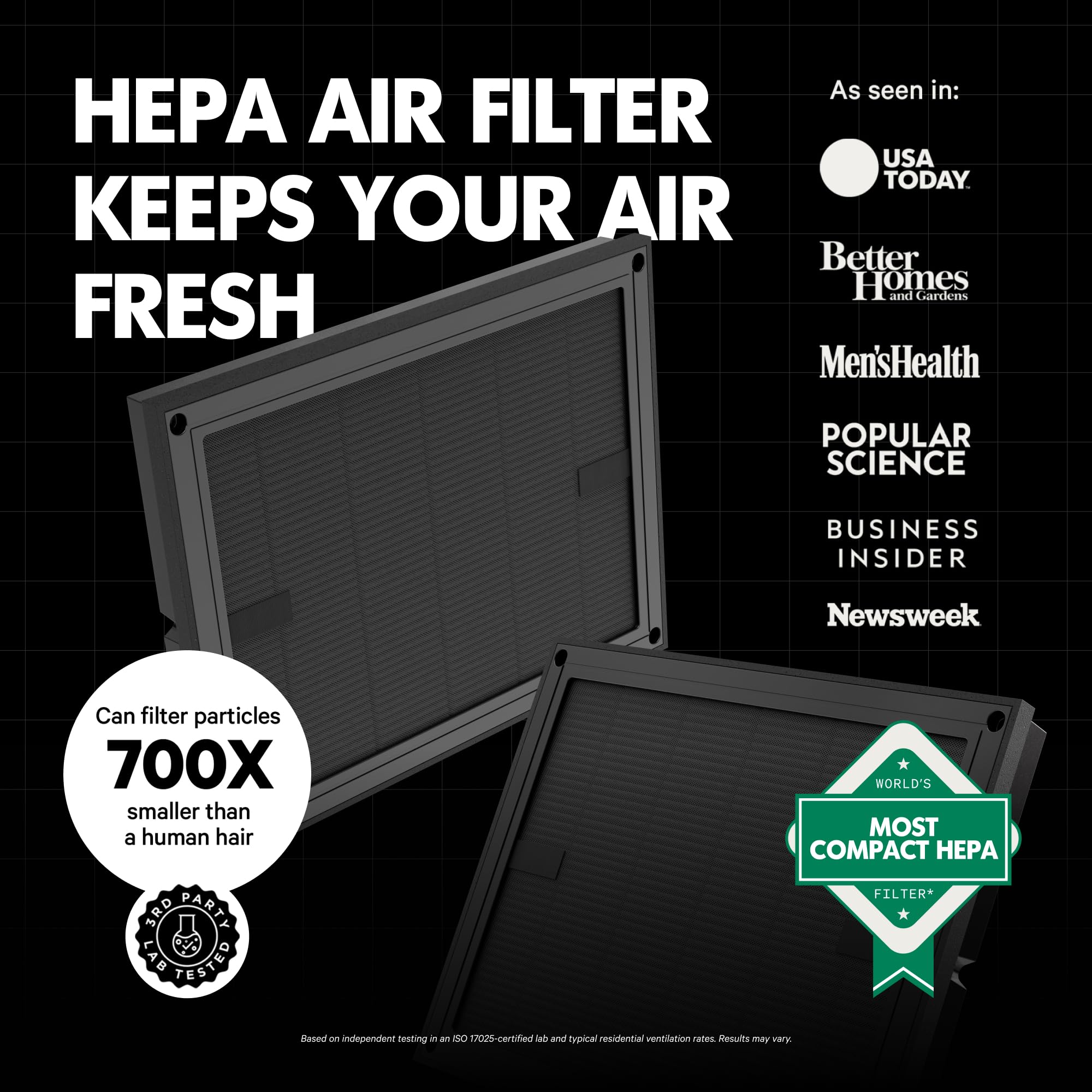 PuroAir Air Purifier 100i Smart HEPA Air Purifiers for Home Pets - Portable Small Air Purifier Filters up to 550 Ft² of Pollutants, Smoke, Pollen, Dust - Room Air Purifiers for Bedroom, Baby, Office - 5