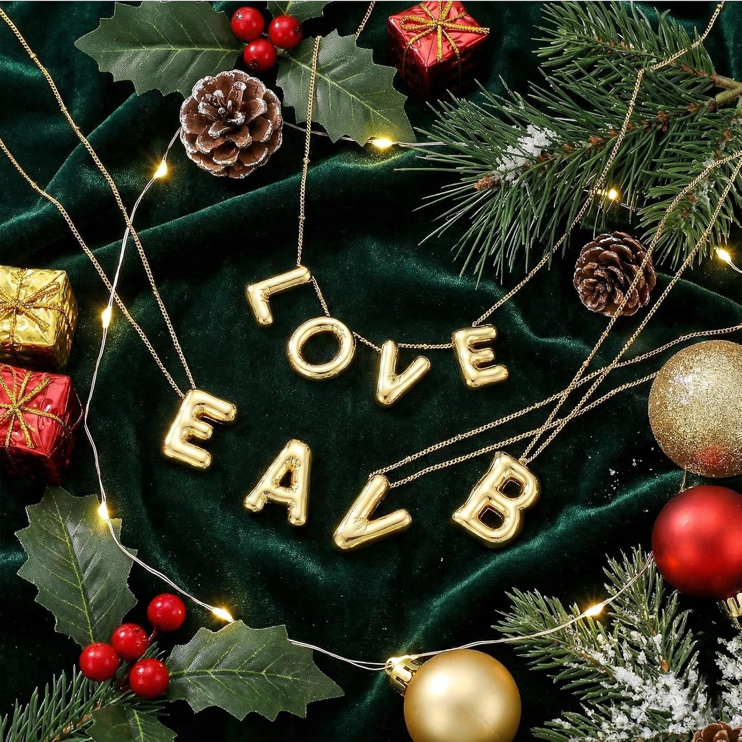 Initial Necklace for Women 18K Gold Plated Letter Necklace Jewelry Gift with Initials - Image 7