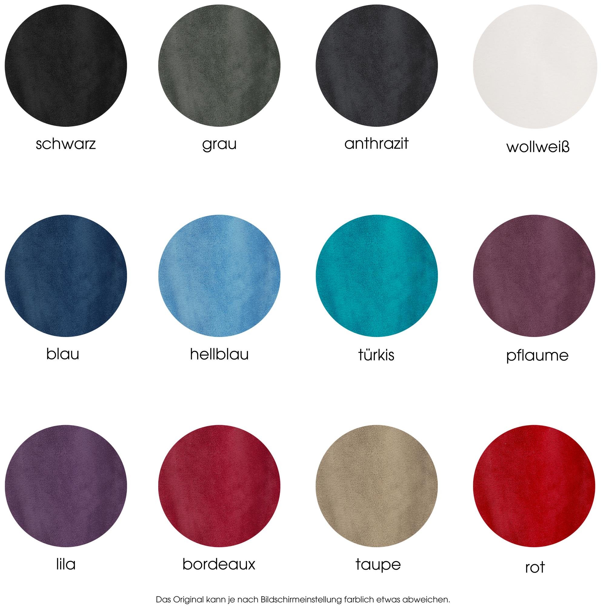 aqua-textil XS-XXXL Bademantel Kapuze Uni lang aufgesetzte Taschen Damen Herren Unisex Mikrofaser Kuschelfleece OEKO-TEX